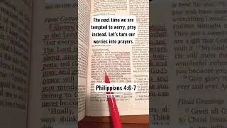 Turn Your Worries into Prayers 🤲🏼 #scripture #bible #shorts #prayer #faith #jesus #christ #love