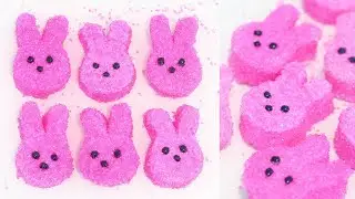 How to Make DIY Rabbit Peeps | Homemade Rabbit Marshmallow Peeps | Vanilla Marshmallows | RECIPE