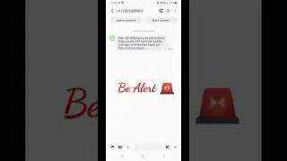 SBI Fraud Message Link | Be careful