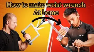 how to make wrist wrench at home| ghar pe arm wrestling ki training kaise kare 💪#armwrestlin