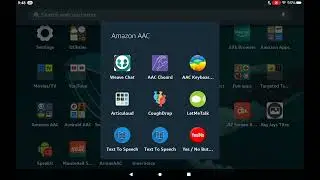 AAC apps on my Amazon Fire HD 10 (2023 release, 13th generation) tablet - Google Play side loaded