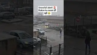 Snowfall alert! 🚨 #shorts #snow #funny #europe