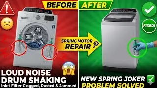 Washing Machine Heavy Noise & Vibration | Spring Jokers Repair #washingmachineproblem #repair 