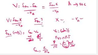 Reactor Design 2:  Conversion Method