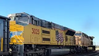 UP 7136 Makes a quick stop at Galt Ca, Spring St. w/ @FunWithSeth7  1/24/26