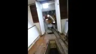 My new wrecked  multihull walk through before restoration project.