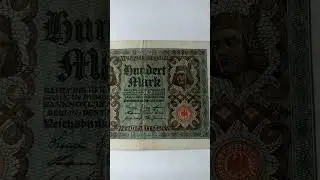 Interesting Reichs banknote of Germany | 100 Mark note dated 01 November 1920 #shorts