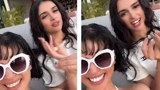ميس دعاء مع عزة سليمان في المسبح دبي