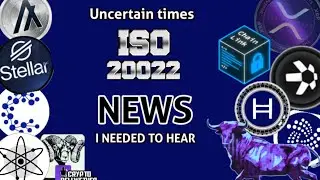 Developer drops NEEDED ISO20022 compliant crypto NEWS -XRP, QNT, XLM, LINK, HBAR, IOTA, ALGO, CSPR