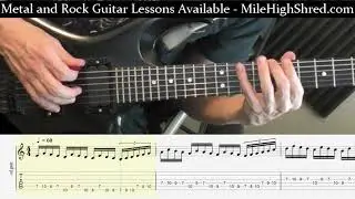 Guitar Scale Run - 16th Notes 3 Note Pattern for 3 Beats - 1 Beat of Ascending Sextuplets