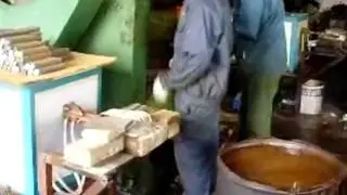 Bolt Head Heating Before Forging