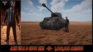 JOHN WICK IN ACTION,  SUPER SHERMAN TANK VS ZOMBIES | Ultimate Epic Battle Simulator 2 | UEBS2