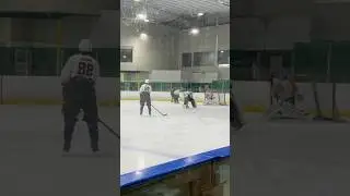 Insane Goalie Goal In Hockey Scrimmage #hockey #hlhl