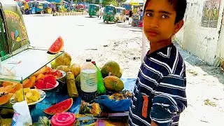 Amazing small boy selling street food || Hard work for her family💖💖