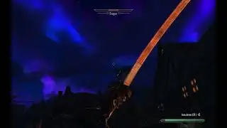 The Elder Scrolls V  Skyrim Special Edition  modded Night Dragon attack