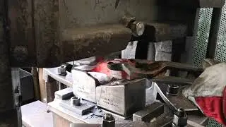 Hand Forging Muller Swedish Bowl, Gutter Adze in Austria Factory