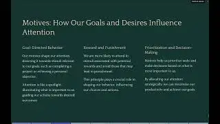 Determinants of Attention - Internal Factors, Internal factors influencing Attention (in Hindi)