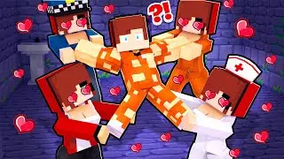 All the Girls Compete for Prisoner JJ's Attention?! &ndash; MAIZEN Minecraft Animation
