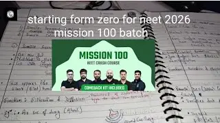 Starting form zero for neet 2020 mission batch (last 4 months)🌹💐📚