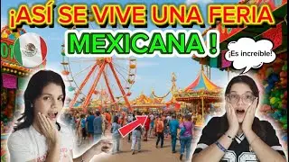 Mi hermana REACCIONA por primera vez a una FERIA mexicana 🎡 | Quedamos en shock 😱