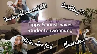Tipps & must-haves Studentenwohnung: Genug Stauraum, Einrichtung, so geht´s!// 1. eigene Wohnung