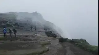 Reverse Waterfall at Lohgad Fort Maharashtra