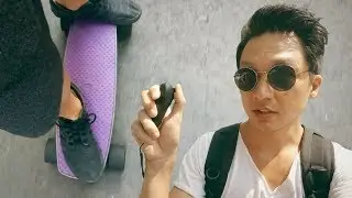 Riding LOU Board Electric Skateboard in Taiwan