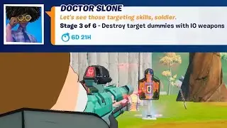 Destroy target dummies with IO weapons Stage 3 of 6 Fortnite