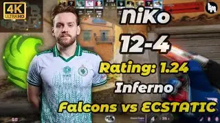 NiKo (12-4) Falcons vs ECSTATIC (Inferno) | BLAST Bounty 2026 Season 1 #cs2 #NiKo