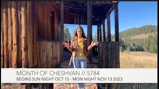 Biblical Month of Cheshvan 5784 Chalkboard Teaching by Christine Vales