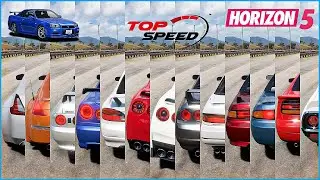 Forza Horizon 5 - Top 19 Fastest Nissan Cars | Acceleration & Top Speed Battle (Stock)