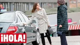 Los gestos de do&ntilde;a LETIZIA a do&ntilde;a SOF&Iacute;A a su llegada al hospital