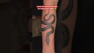 Oldschool Snake tattoo / traditional snake tattoo / #traditionaltattoo #oldschooltattoo #snake