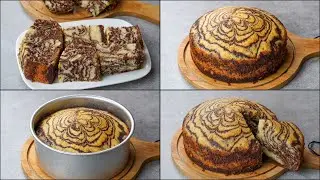 Stop Buying Cake, Try This Homemade Zebra Cake Recipe | Marble Cake Recipe | Easy Homemade Cake