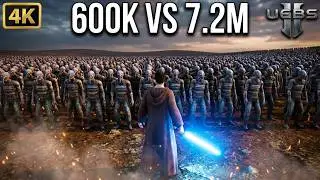 Jedi vs. 7,255,956 STALKER 2 Mutant Apocalypse! 619,857 Warriors vs.  Monsters! | UEBS 2 | [4K]