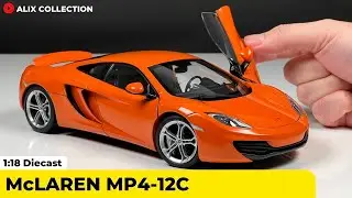 Unboxing of McLaren MP4-12C 1:18 Diecast Model Car by AUTOart Models (4K)