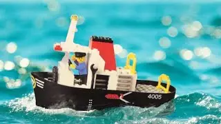 Building LEGO 4005 Ocean-Going Tug / Tug Boat (1982)