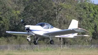 Vans RV-12 Touch and go at Warnervale airport 