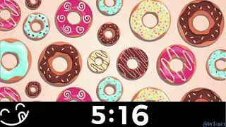 10 Minute Countdown Timer Dancing Donuts & Jazz Music