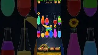 138 level Water sort - color sort game #gameshorts #watercolor #asmr #gameplay #shorts