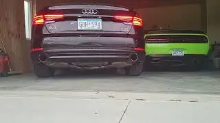 Audi A4 B9 Cts Turbo turbo back exhaust cold start.       #audi #audination #ctsturbo #cars