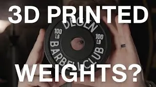 You can 3D Print Olympic Style Weight Plates?