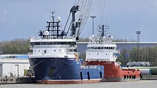 Windpark Versorger SAYAN PRINCESS Emden Offshore supply ship tug 9HA3059 IMO 9651852