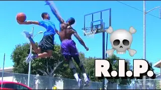 INSANE Low Rim Dunk Contest by Pro Dunkers!!