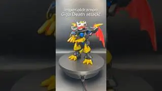 Imperialdramon Dragon to Fighter Mode from #Bandai #digivolving #digimonadventure02 #digimon
