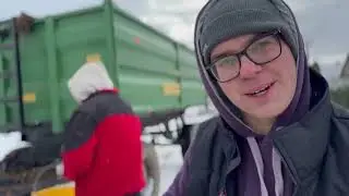 Wywóz obornika na 2 zestawy 🚜 🌨️Gr Keller 