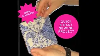 How to Make Drink Coasters [beginner sewing tutorial]