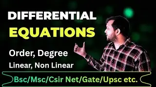 Differential equations | types of differential equations | Linear differential equations