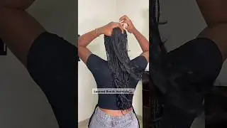 Knotless Layered Braids Hairstyle💇🏽&zwj;♀️✨