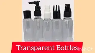 TRANSPARENT BOTTLES #yt #ytshorts #growth #trend #insta #fbreels #fb #salon #meesho #meeshofinds